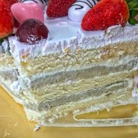 Texture of the yam cake at Hello Bakery and Cafe in Johor Bahru