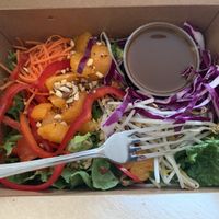Sesame soy salad is vegan and delish at Mooses Tooth in Anchorage