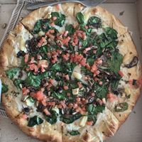 Forager made vegan with ww vegan crust at Mooses Tooth in Anchorage