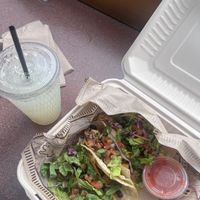 No picture of the pizza, but on mexican side got tofu tacos!  at Mooses Tooth in Anchorage