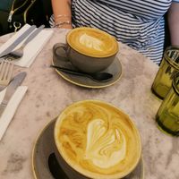 Oat latte at Vertigo - Cross St in Manchester