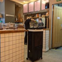 Serving counter at Vertigo - Cross St in Manchester