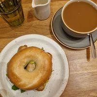 Breakfast Bagel at Vertigo - Cross St in Manchester