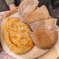 Ras En Hanout Hummus and Wholemeal Pitta at Vertigo - Cross St in Manchester