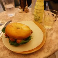 Breakfast bagel at Vertigo - Cross St in Manchester