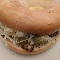 Reuben bagel at Vertigo - Cross St in Manchester