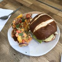 Burger at Vertigo - Cross St in Manchester