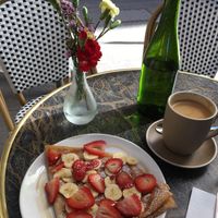 Banana and Strawberry Crepes at Roule Galette in Melbourne