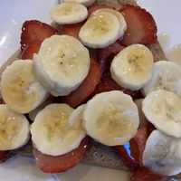 Maple syrup & fruit  at Roule Galette in Melbourne