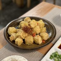 Salted ‘egg’ tofu 10/10 at Brainwave Cafe in Sydney