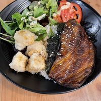 Kabayaki eggplant at Brainwave Cafe in Sydney