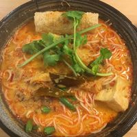 Vegetarian laksa at Brainwave Cafe in Sydney