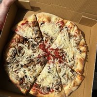 Tempeh and Mushrooms   at Blue Highway Pizza in Micanopy