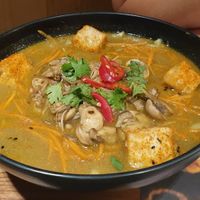 Kare burosu ramen at Wagamama in Muscat