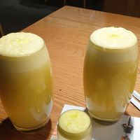 High five smoothies at Wagamama in Muscat