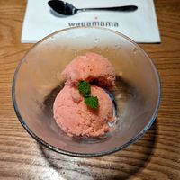 Guava sorbet at Wagamama in Muscat