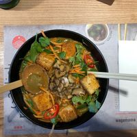 Vegan ramen  at Wagamama in Muscat