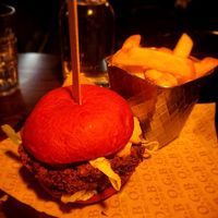 Vegan Burger at O.G.B. in Christchurch