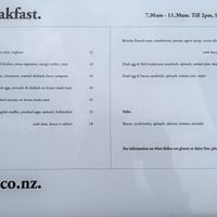 7.30-11.30 am /-2pm Sat&Sun Breakfast Menu at O.G.B. in Christchurch
