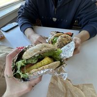 Vegan Breakfast Sandwich   at Forage Market in Portland