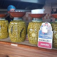 Olive made in the house at Abou Abdallah Restaurant in Beirut