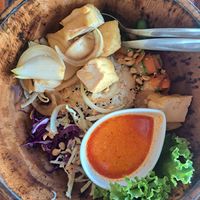 Tofu Satay Bowl at Benny's On The Beach in Koh Lipe