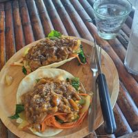 Jackfruit Tacos at Benny's On The Beach in Koh Lipe