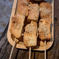 Tofu satay at Benny's On The Beach in Koh Lipe