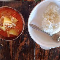 Masaman curry at Benny's On The Beach in Koh Lipe