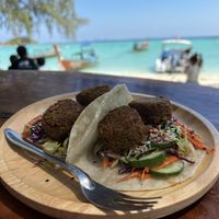 Falafel Tacos  at Benny's On The Beach in Koh Lipe