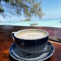 Soy Cappuccino   at Benny's On The Beach in Koh Lipe