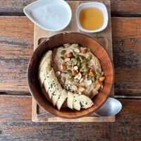 Banana porridge  at Benny's On The Beach in Koh Lipe