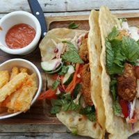 No-chicken tacos at Benny's On The Beach in Koh Lipe