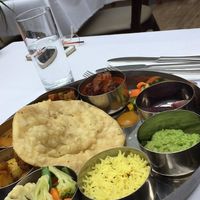 South Indian Vegan Thali at The Devil in Rye in Rye