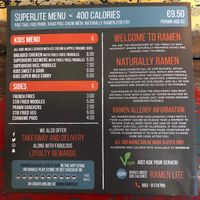 Menu 4 at Ramen in Wexford