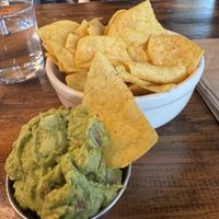 Small chips and guac (menu just has one size but they did a small, price unknown yet). They do have a happy hour which I’m not here at that time (2-5 or after 8p)   at Frelard Tamales in Seattle