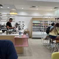 Interior, 7 tables.  at Revolucion Coffee & Juice in San Antonio