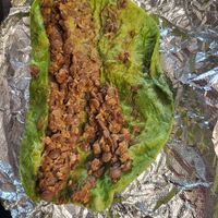 Lentil Walnut taco at Revolucion Coffee & Juice in San Antonio