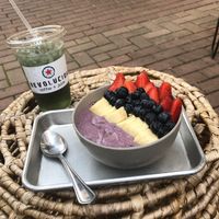 Acai PB and J bowl  at Revolucion Coffee & Juice in San Antonio