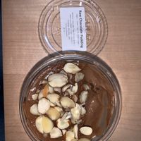 The almonds look really old and the pudding was disgusting.  at Revolucion Coffee & Juice in San Antonio