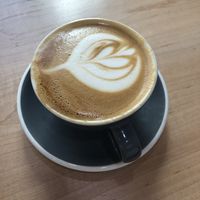 Oatmilk cappuccino at Revolucion Coffee & Juice in San Antonio