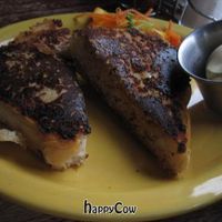 Vegan French Toast -- best thing EVER! at Ike's Quarter Cafe in Nevada City
