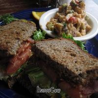 Veggie Creole BLT -- OMG good!  Plus a vegan potato salad on the side!! at Ike's Quarter Cafe in Nevada City