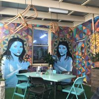 Secret garden- outdoor seating  at Joy of Flora in Adelaide