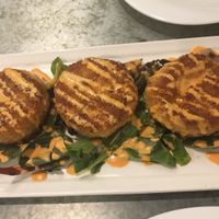 Artichoke cakes  at Seed - St Claude in New Orleans