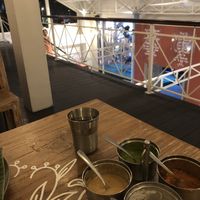 Top floor looking down  at Roti Daal in Ubud