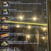 Menu at Japanika  in Afula