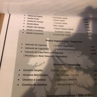 Ementa  at Tragos E Condutos in Evora