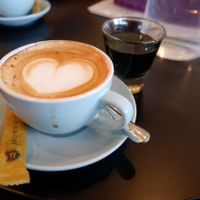 Cappuccino And Chlorophyll Water. at La Juiceria Superfoods SS18 in Subang Jaya