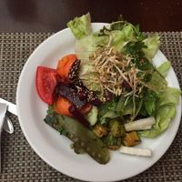 Some of the salads' options. at Anna Prem B6 in Sao Paulo